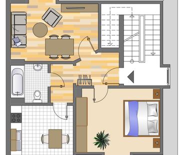gut geschnittene 2-Zimmer-Wohnung in Nachrodt-Wiblingwerde - Photo 1