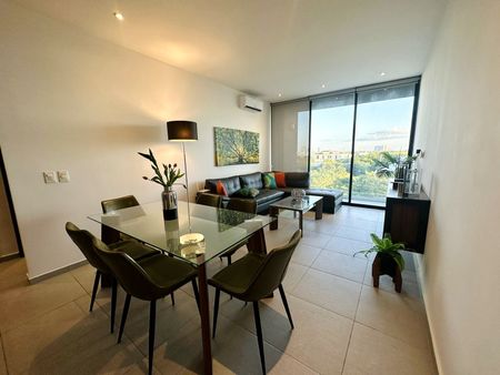 Departamento amueblado, con elevador y rooftop, en Mirari, Temozón Norte. - Photo 2