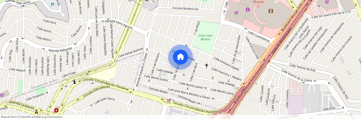 Calle 18 de Marzo 32, San Lucas Tepetlacalco, 54055 Tlalnepantla, MEX, Mexico