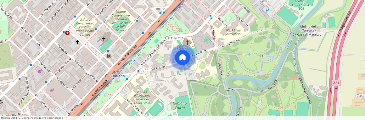 Via Pusiano, Włochy, Milan