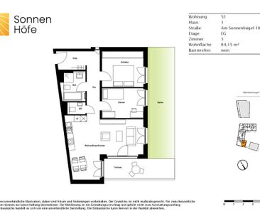 Neu und einzigartig! Gemütliche 3-Zimmer-Wohnung mit Terrasse und Garten - Foto 1