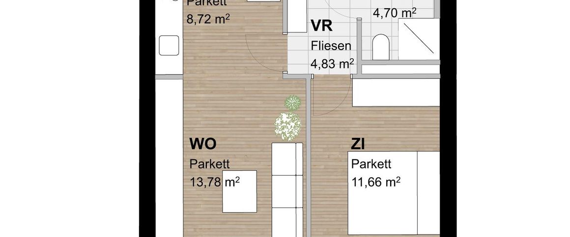 Neubauwohnung mit Balkon und Förderung im 3. Stock - Photo 1