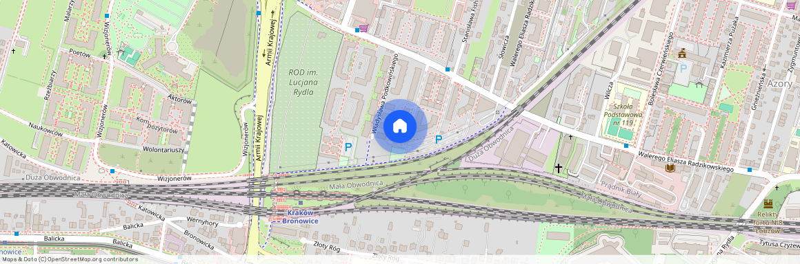 ul. Eljasza Walerego Radzikowskiego, Azory, Prądnik Biały, Kraków, małopolskie