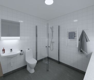 Välkommen till ett modernt boende på 101 kvadratmeter med en generö... - Foto 5