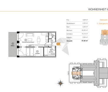 ++ Erstbezug ++ Tolle 2-Zimmer-Wohnung mit großem Balkon und Aufzug in Rabenstein - Photo 1