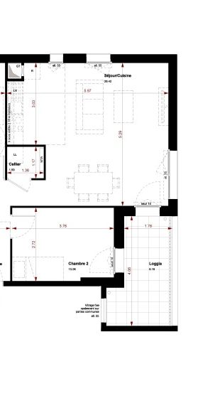 Location Appartement 3 pièces 63m² BUSSY ST GEORGES 77600 - Photo 2