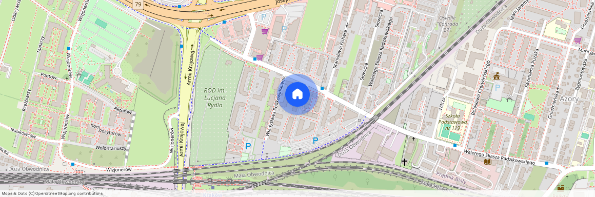 ul. Eljasza Walerego Radzikowskiego, Azory, Prądnik Biały, Kraków, małopolskie