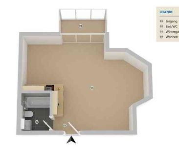 1.5 Zimmer, 45 m², 1. Stock - Photo 5