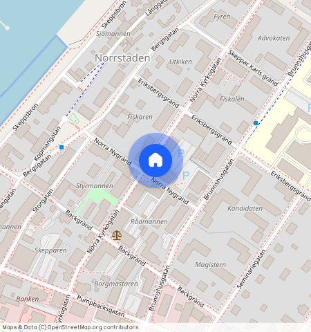 Norra Kyrkogatan 16. 1 rum & kö, Härnösand