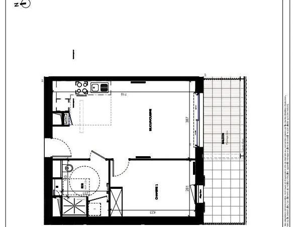 Appartement à louer 2 pièces 45.82m² - Photo 1