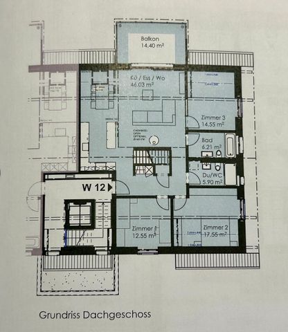 New construction – Spacious, bright 4.5-room duplex penthouse apartment in Kerzers - Photo 2