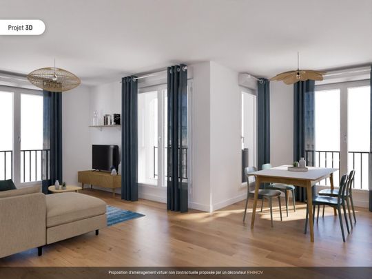 location Appartement T4 DE 79.2m² À BOBIGNY - Photo 1