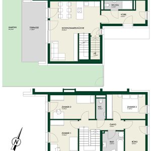 Erstbezug - 5-Zimmer-Maisonette mit Terrasse und Privatgarten - Foto 3