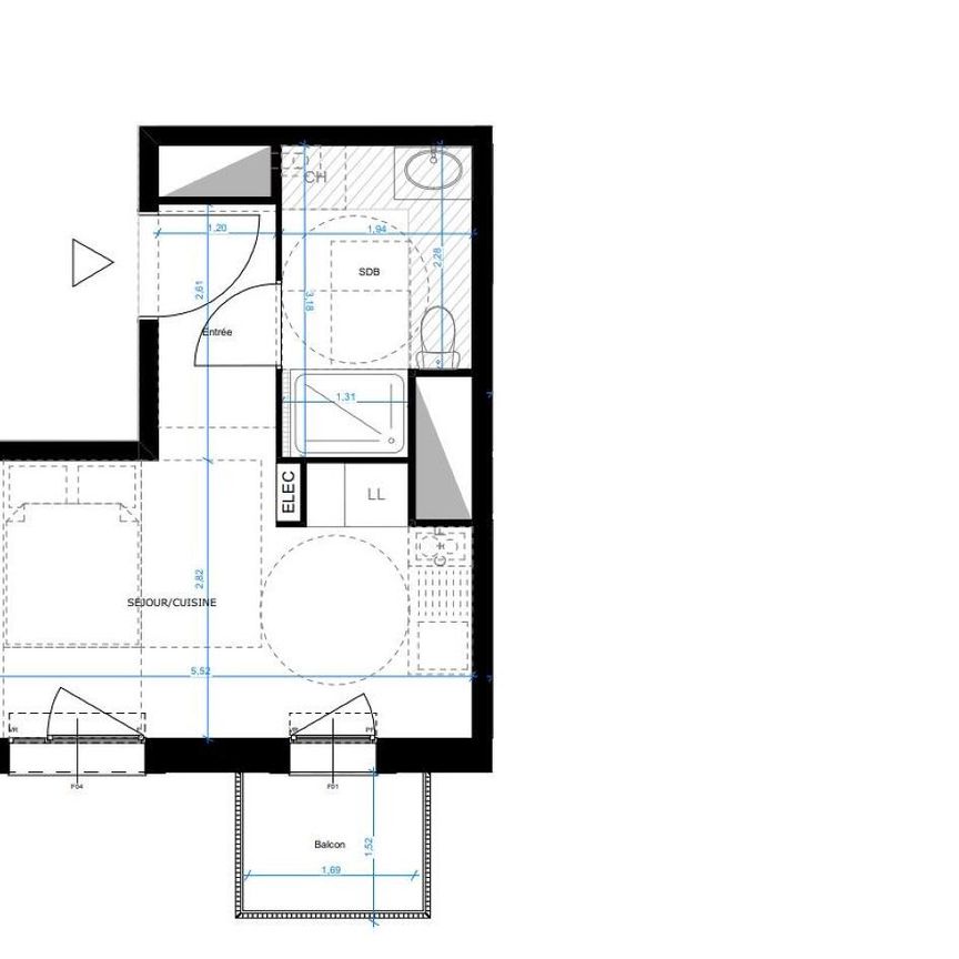 location Appartement T1 DE 23.64m² À BAYEUX - Photo 1