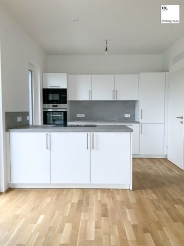 Großzügig geplante Wohnräume, moderne offene Wohnküche, große Sonnenterrasse, Tiefgarage! - Photo 3