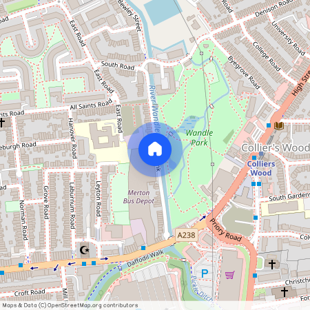 Wandle Bank, Wimbledon, London, SW19