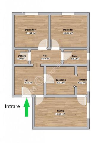 Apartament decomandat 3 camere si balcon zona Vasile Aaron d - Photo 5