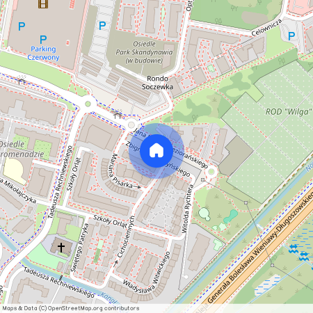 ul. Zbigniewa Burzyńskiego, Gocław, Praga-Południe, Warszawa, mazowieckie