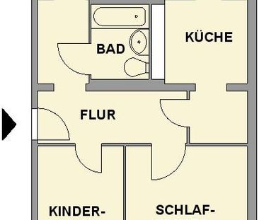 Neu sanierte 3-Raum-Erdgeschosswohnung mit Wanne - Foto 1