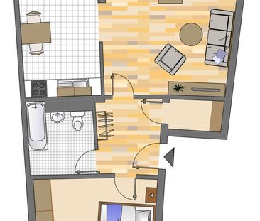 2-Zimmer-Wohnung in Dortmund Innenstadt-Nord - Foto 2