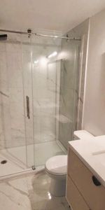 LIBRE 3 1/2 a louer Tranquille dans un triplex Cour Privé Table et BBQ Grande pièces ensoleiller, NOUVEAU: SALLE DE BAIN/PLANCHER/PEINTURE + A/C.++ - Photo 4