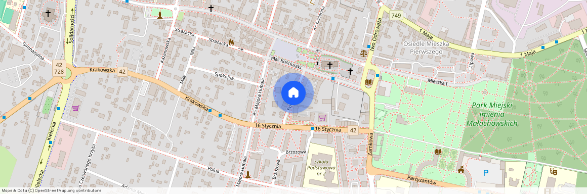 ul. Pocztowa, Końskie, Końskie, konecki, świętokrzyskie