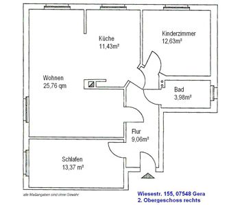 Wohnung in Gera-Debschwitz - Photo 1