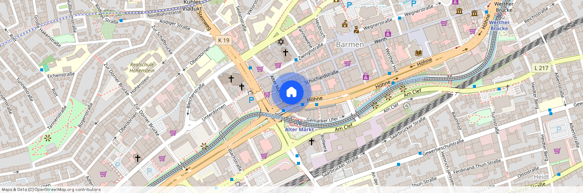 Wuppertal–Wuppertal-Barmen – W-Barmen-City