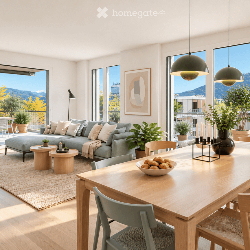 4.5-Zimmer-Attikawohnung in Suhr mit grosser Dachterrasse - Foto 1