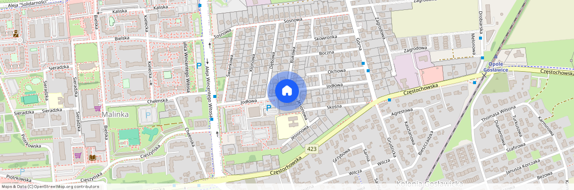 ul. Jodłowa, Kolonia Gosławicka, Opole, opolskie