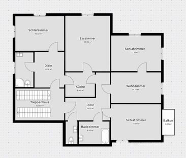 Große 135qm Wohnung in historischer Villa / Balkon / Küche - Photo 2