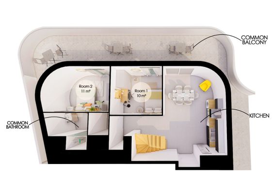Villeurbanne - Antoine de Saint-Exupéry - Chambre 3 - Photo 1