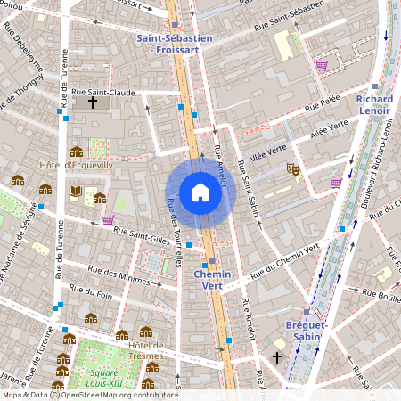 Boulevard Beaumarchais, Francja, Paris