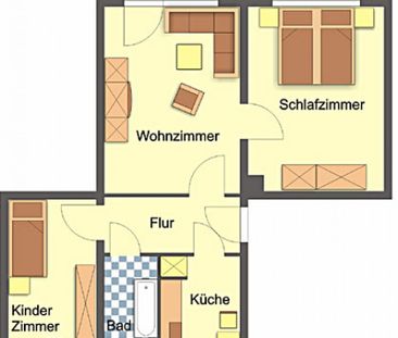 Wohnung, 3 Zimmer (60,2 m²) - Foto 1