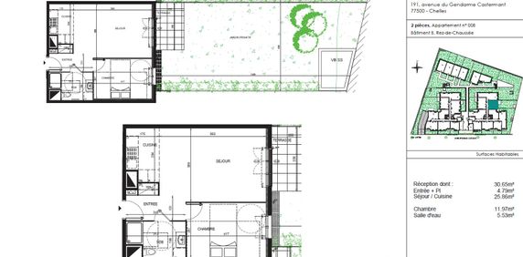 location Appartement T2 DE 48.15m² À CHELLES - Photo 2