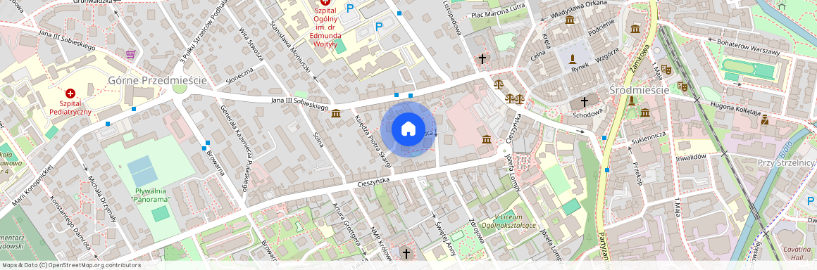 ul. Czysta, Górne Przedmieście, Bielsko-Biała, śląskie