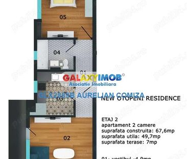 Apartament 2 camere bloc nou Otopeni - Photo 6