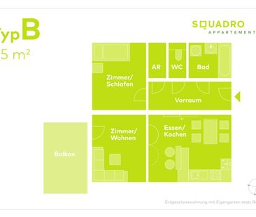 Südlich ausgerichtete 2,5-Zimmer-Wohnung mit moderner Einbauküche i... - Photo 6