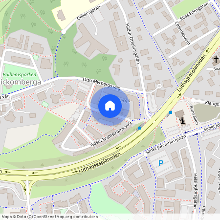 Gösta Wahlströms väg, Uppsala