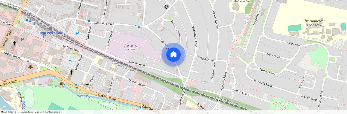 Walk From The Train Station, High Wycombe