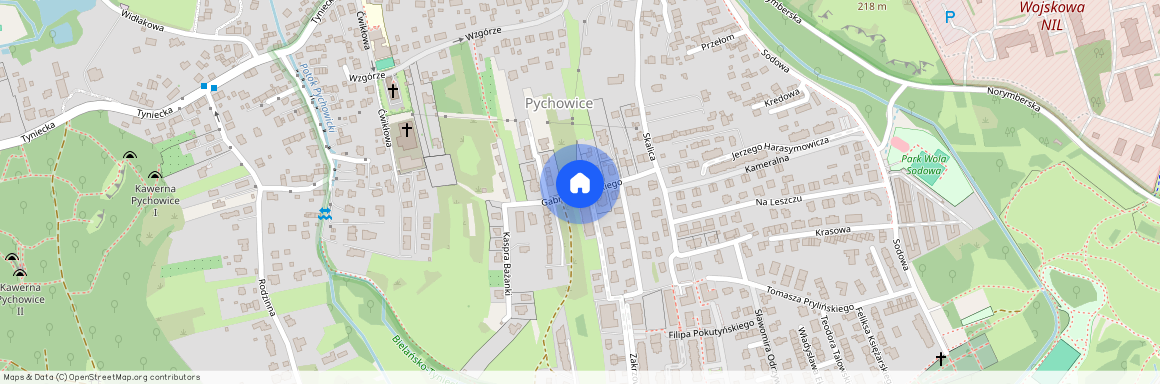 ul. Gabriela Słońskiego, Pychowice, Dębniki, Kraków, małopolskie