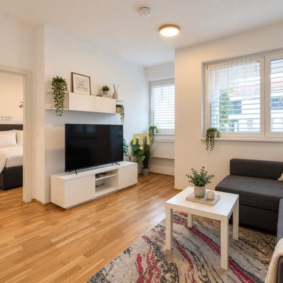 Direkt am Wasser: möblierte 2-Zimmer-Wohnung nahe UNO City & U1 Alte Donau/Kagran - Foto 1