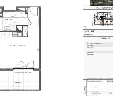 location Appartement T1 DE 32.23m² À MONTPELLIER - Photo 1