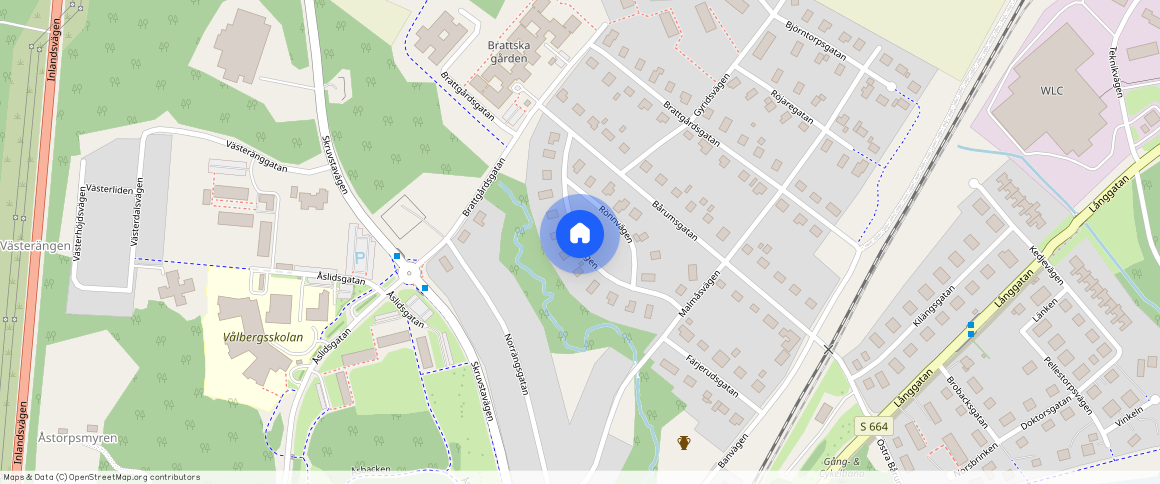 Bäckvägen, Vålberg