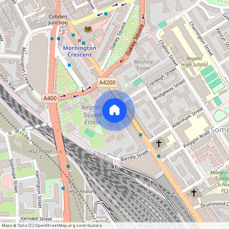 Ampthill Square, Euston London