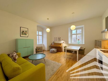 Stilvolle 2 Zimmer-Altbauwohnung mit Küche an der Donaulände - Photo 2