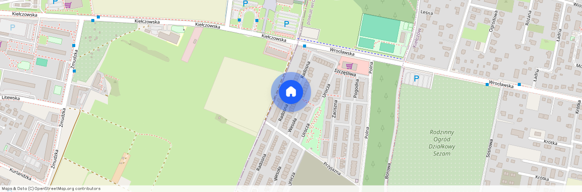 ul. Radosna, Wilczyce, Długołęka, wrocławski, dolnośląskie