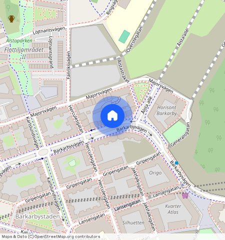 Barkarbyvägen **, Barkarbystaden