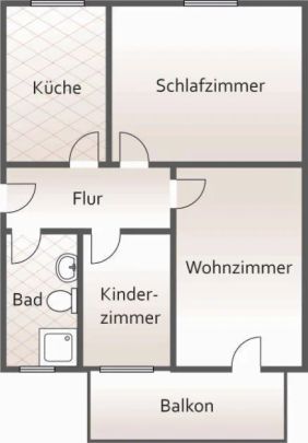 +++ 1 Monat mietfrei! Helle 3 Raumwohnung mit Balkon in der Altstadt +++ - Foto 1