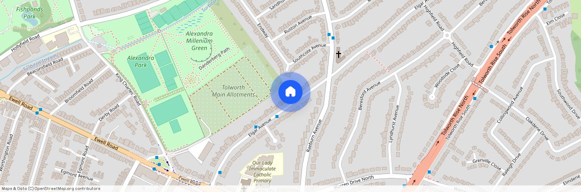 Elgar Avenue, Surrey KT5